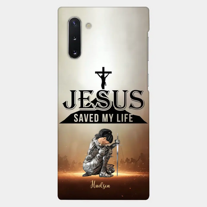 Jesus Saved My Life Personalized Phone Case