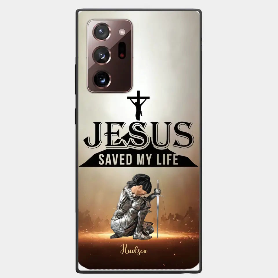 Jesus Saved My Life Personalized Phone Case