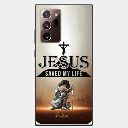 Jesus Saved My Life Personalized Phone Case