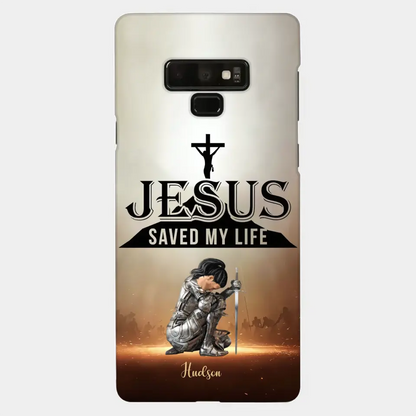 Jesus Saved My Life Personalized Phone Case