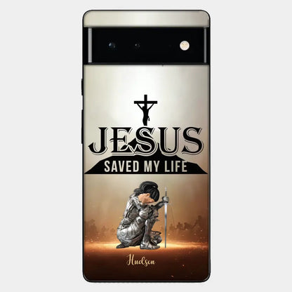 Jesus Saved My Life Personalized Phone Case