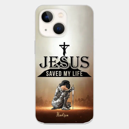Jesus Saved My Life Personalized Phone Case