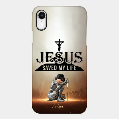 Jesus Saved My Life Personalized Phone Case