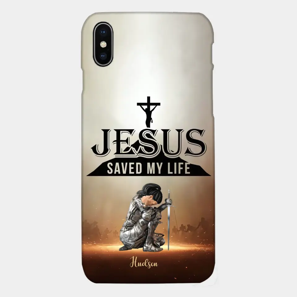 Jesus Saved My Life Personalized Phone Case