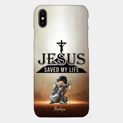 Jesus Saved My Life Personalized Phone Case