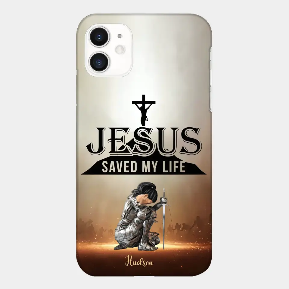Jesus Saved My Life Personalized Phone Case