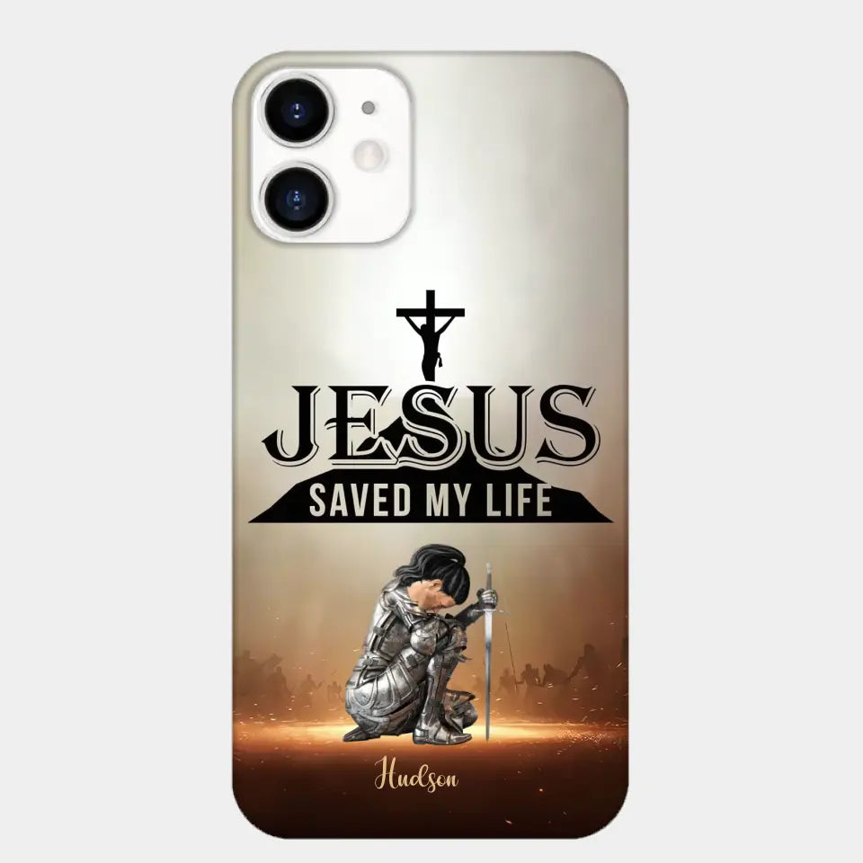 Jesus Saved My Life Personalized Phone Case