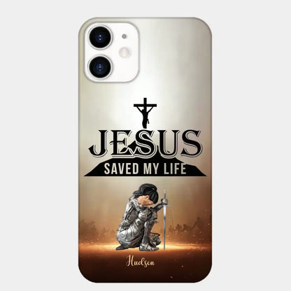Jesus Saved My Life Personalized Phone Case