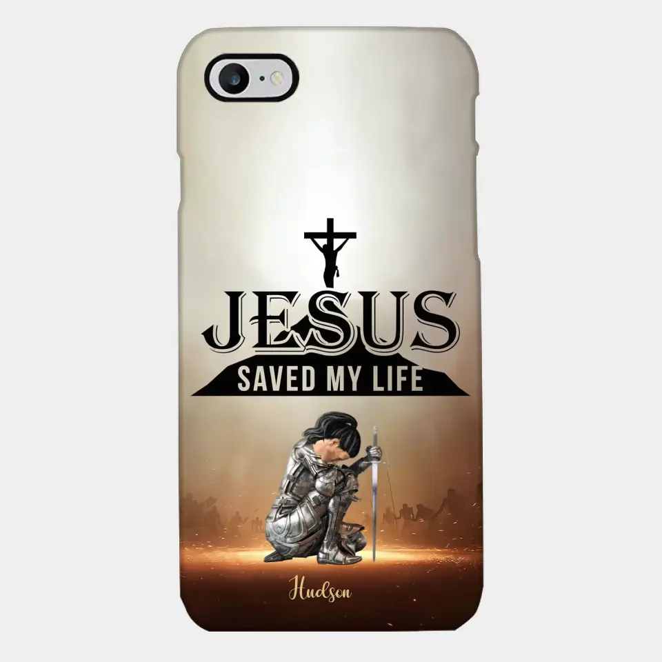 Jesus Saved My Life Personalized Phone Case