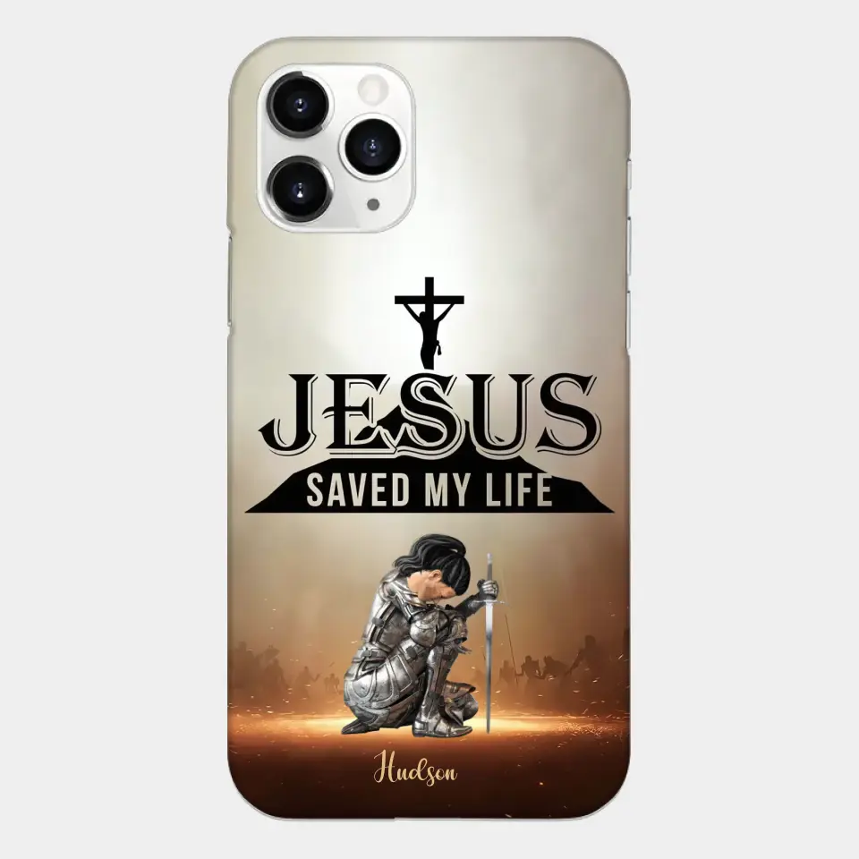 Jesus Saved My Life Personalized Phone Case