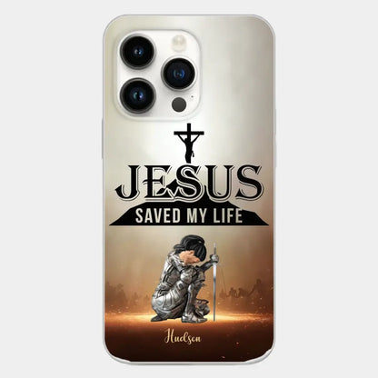 Jesus Saved My Life Personalized Phone Case