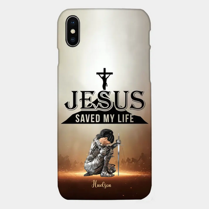 Jesus Saved My Life Personalized Phone Case