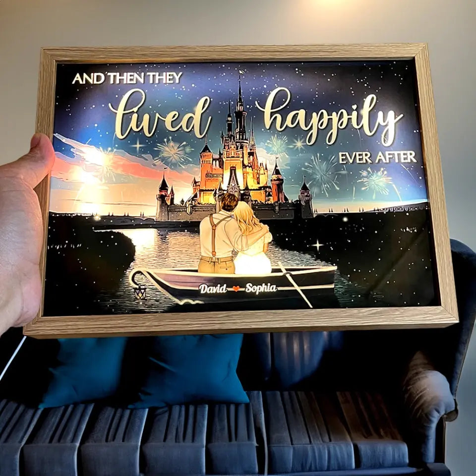 They lived happily ever after Personalized lightweight photo frames, posters, couple gifts