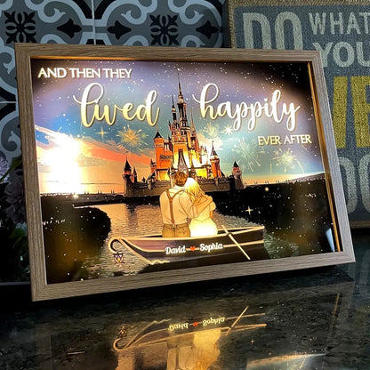 They lived happily ever after Personalized lightweight photo frames, posters, couple gifts