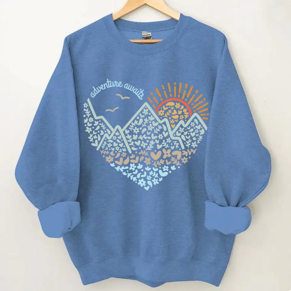 Adventure Awaits Clothes, Camping, Mountain, Hiker, Nature Lover Gift, Vacation Clothes