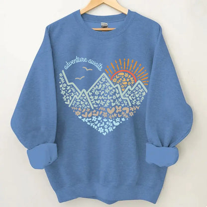 Adventure Awaits Clothes, Camping, Mountain, Hiker, Nature Lover Gift, Vacation Clothes