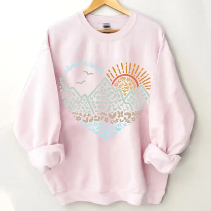 Adventure Awaits Clothes, Camping, Mountain, Hiker, Nature Lover Gift, Vacation Clothes