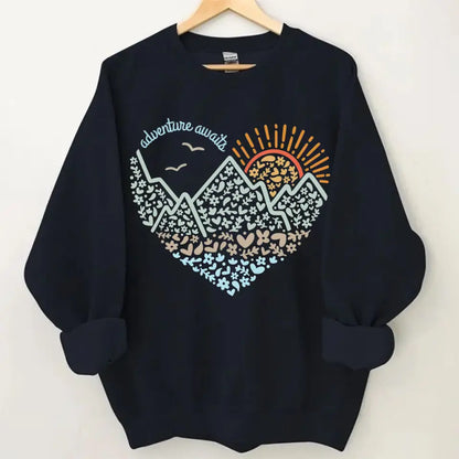 Adventure Awaits Clothes, Camping, Mountain, Hiker, Nature Lover Gift, Vacation Clothes