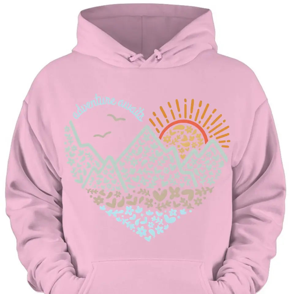 Adventure Awaits Clothes, Camping, Mountain, Hiker, Nature Lover Gift, Vacation Clothes