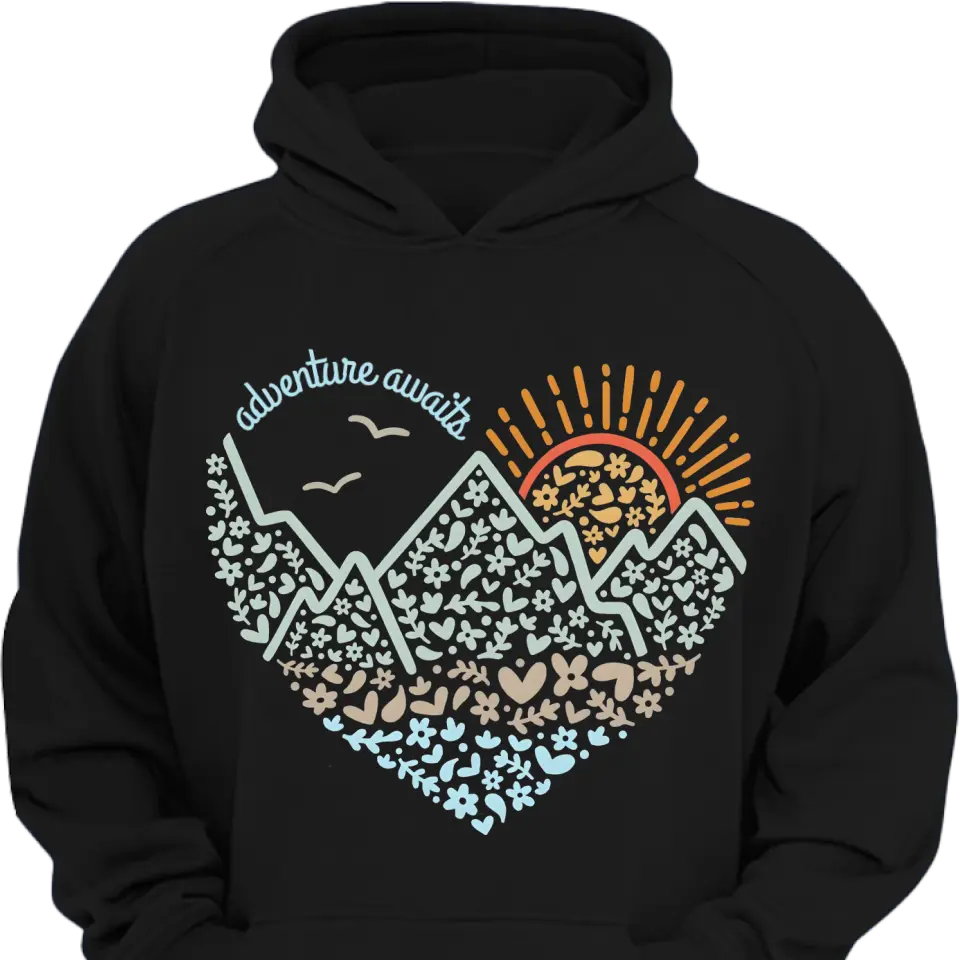 Adventure Awaits Clothes, Camping, Mountain, Hiker, Nature Lover Gift, Vacation Clothes