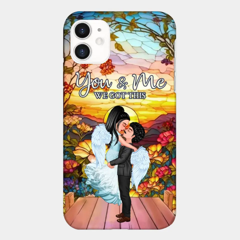 Doll Couple Hugging You & Me We Got This Personalized Phone Case