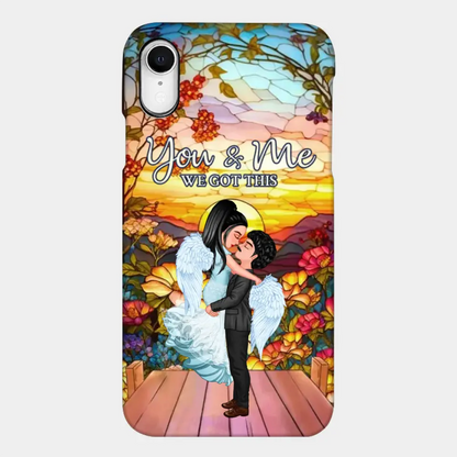 Doll Couple Hugging You & Me We Got This Personalized Phone Case