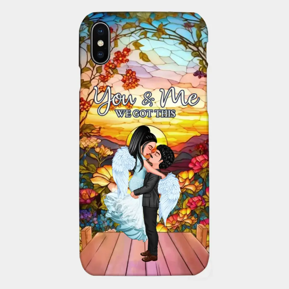 Doll Couple Hugging You & Me We Got This Personalized Phone Case
