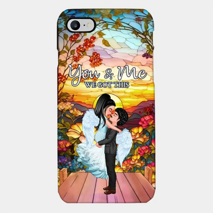 Doll Couple Hugging You & Me We Got This Personalized Phone Case