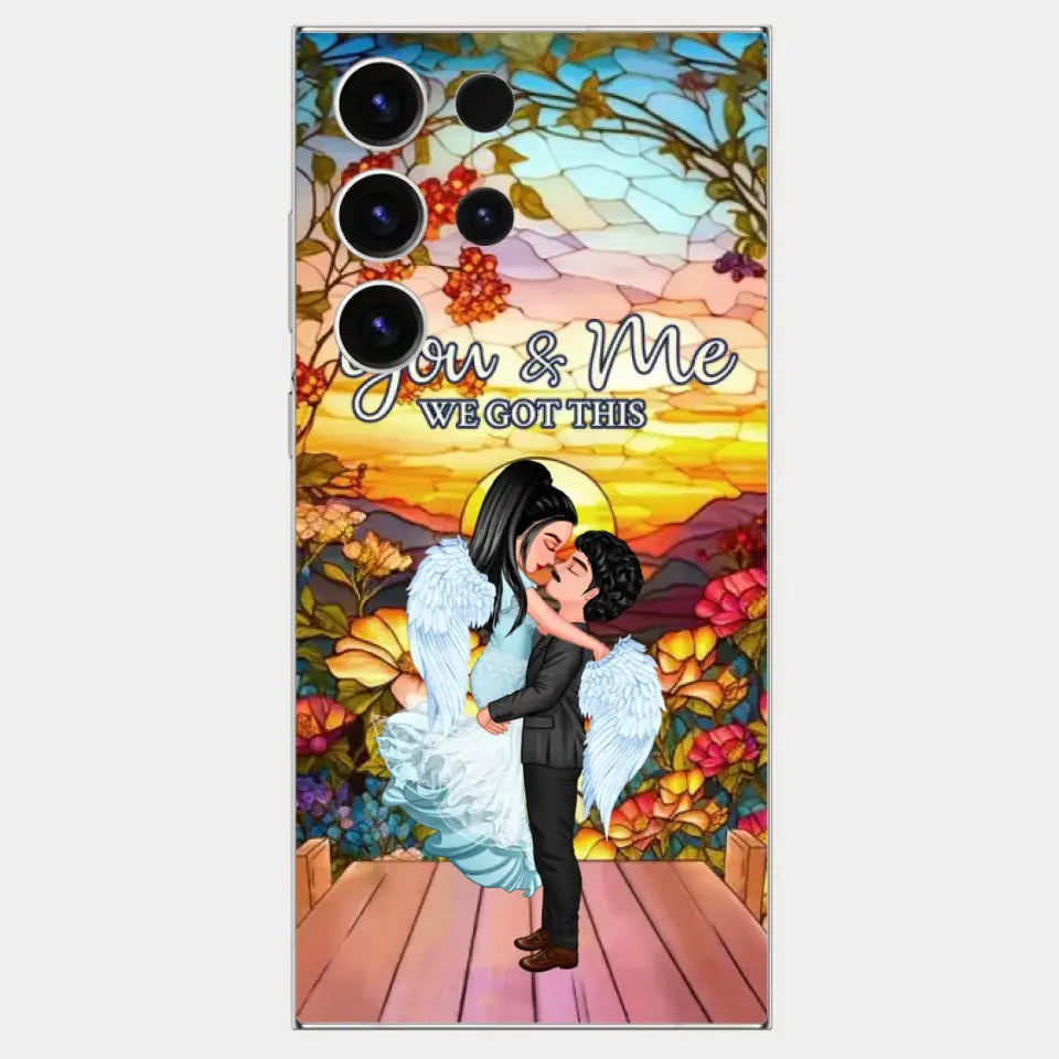 Doll Couple Hugging You & Me We Got This Personalized Phone Case