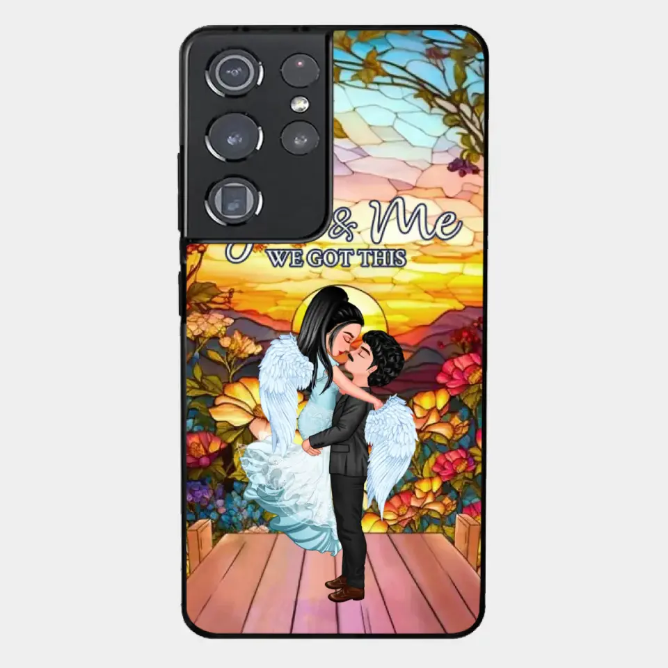 Doll Couple Hugging You & Me We Got This Personalized Phone Case