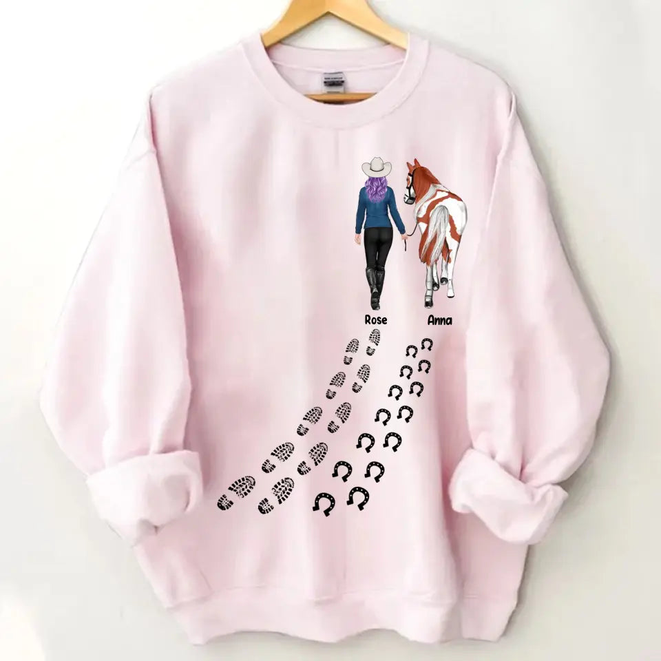 Personalized Horse Girl Custom Name Horse Lover Gift Clothes 2D Printing