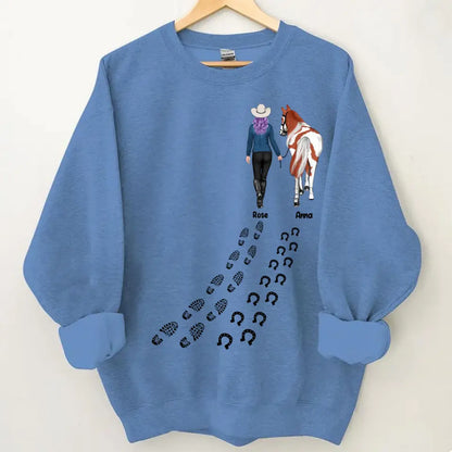 Personalized Horse Girl Custom Name Horse Lover Gift Clothes 2D Printing