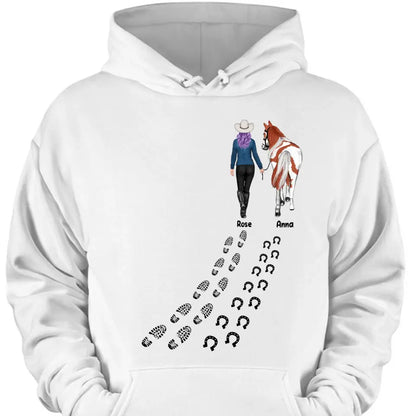 Personalized Horse Girl Custom Name Horse Lover Gift Clothes 2D Printing