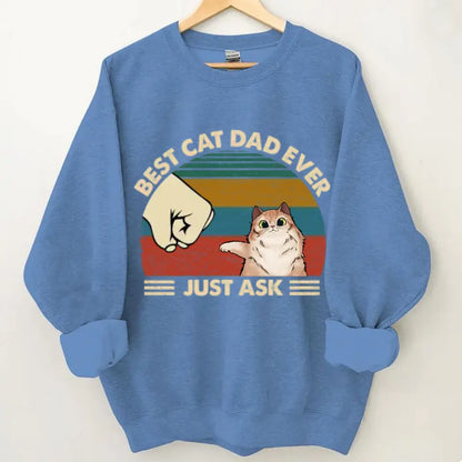 Best Cat Dad Ever - Gifts for Dad, Personalized Unisex Clothes