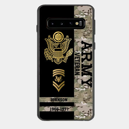 Personalized US Military Logo Custom Name Phonecase Printed