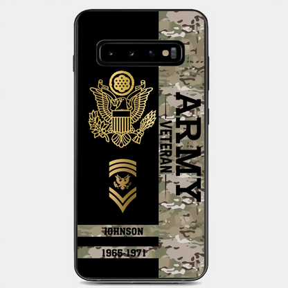 Personalized US Military Logo Custom Name Phonecase Printed