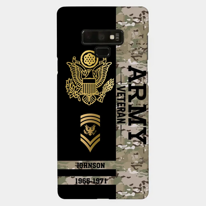 Personalized US Military Logo Custom Name Phonecase Printed