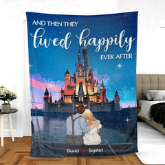 And Then They Lived Happily Ever After Personalized Couple Blanket