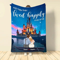 And Then They Lived Happily Ever After Personalized Couple Blanket