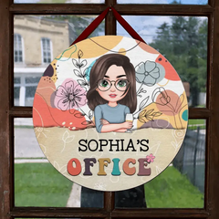 Personalized Custom Door Sign - Welcoming, Birthday Gift For Office Staff, Colleague - Welcome To My Office