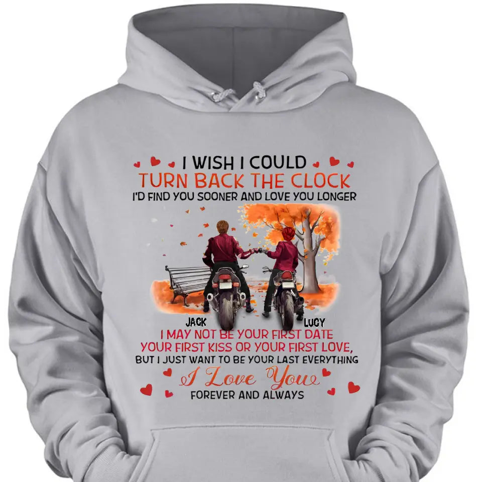 Personalized Couple Clothes - Gift Ideas for Couple/Him/Her/Valentine's Day - I wish I could turn back time