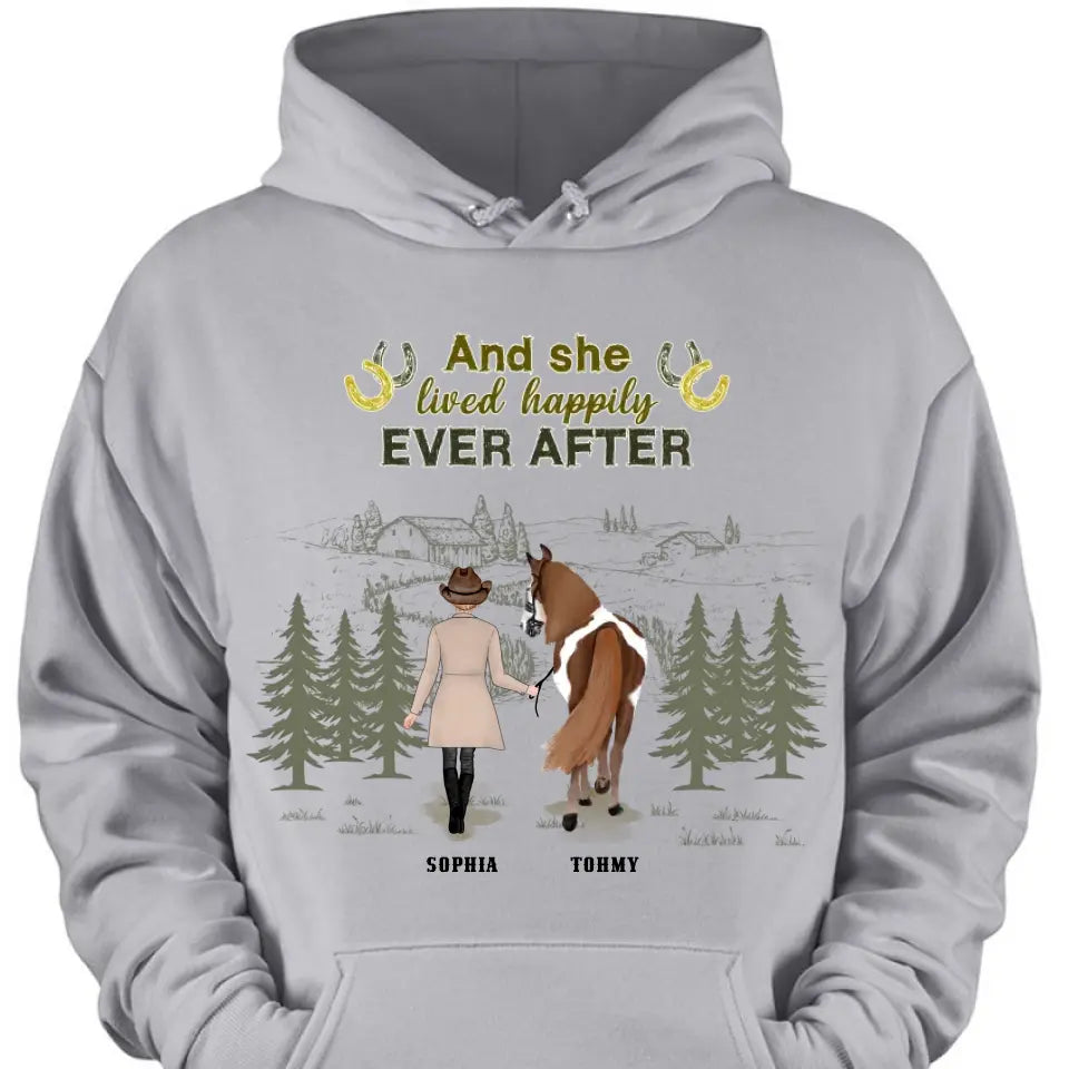 Custom Personalized Horse Girl T-Shirts, Hoodies, and Sweatshirts - - Gift Idea For Horse Lover - Life Is Better With Horses