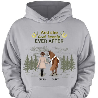Custom Personalized Horse Girl T-Shirts, Hoodies, and Sweatshirts - - Gift Idea For Horse Lover - Life Is Better With Horses