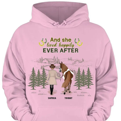 Custom Personalized Horse Girl T-Shirts, Hoodies, and Sweatshirts - - Gift Idea For Horse Lover - Life Is Better With Horses