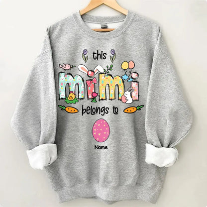 Easter Mimi Shirt, Personalized Grandma Shirt, This Mimi Belongs To Kids Names Shirt, Easter Shirt, Easter Gift for Mimi, Mimi Bunny Shirt