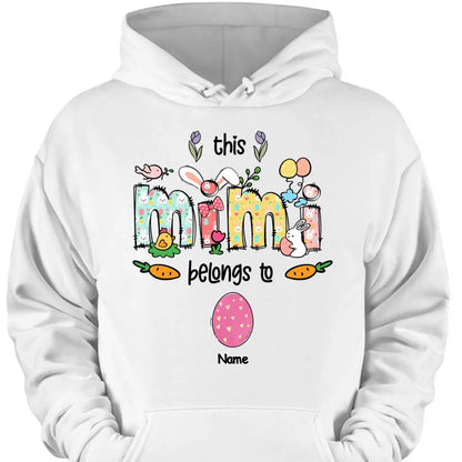 Easter Mimi Shirt, Personalized Grandma Shirt, This Mimi Belongs To Kids Names Shirt, Easter Shirt, Easter Gift for Mimi, Mimi Bunny Shirt