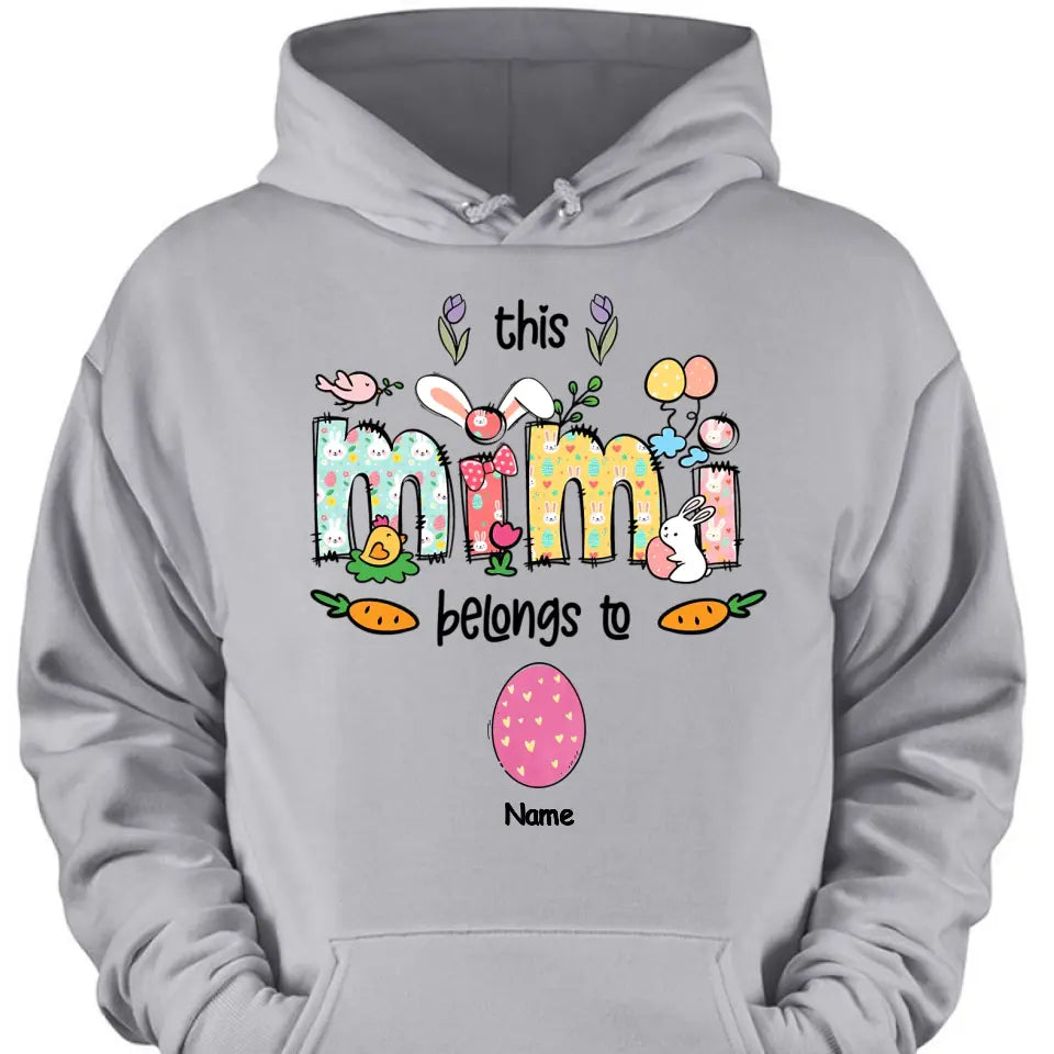 Easter Mimi Shirt, Personalized Grandma Shirt, This Mimi Belongs To Kids Names Shirt, Easter Shirt, Easter Gift for Mimi, Mimi Bunny Shirt