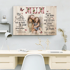 I Love You Mum Personalized - Canvas GiftsFor Mother's Day