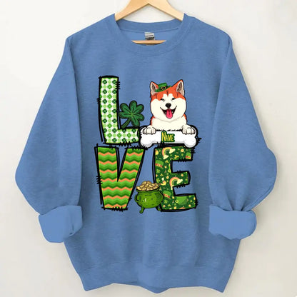 Cute Dog St Patricks Day Shirt, Personalized Dog Shirt, Dog Lover St Patrick's Day Shirt, Irish Dog Shirt, Dog Mom Shirt, Dog Lovers Shirt