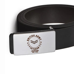 Custom Handcrafted Leather Belt Honoring British Military Veterans